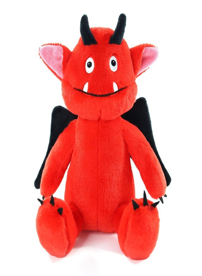 Sew Butiful Red Monster Stuffed Animal Toy, Cute Plushies, Stuffed Bat Plush Gift for Kids, Boys, Girls, Children Birthday Christmas - Image 1